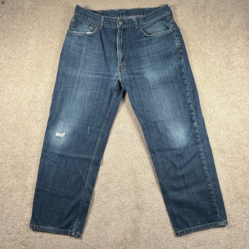 Levis 550 Mens Relaxed Fit Tapered Leg Blue Denim Jeans W38 L30 Medium Wash